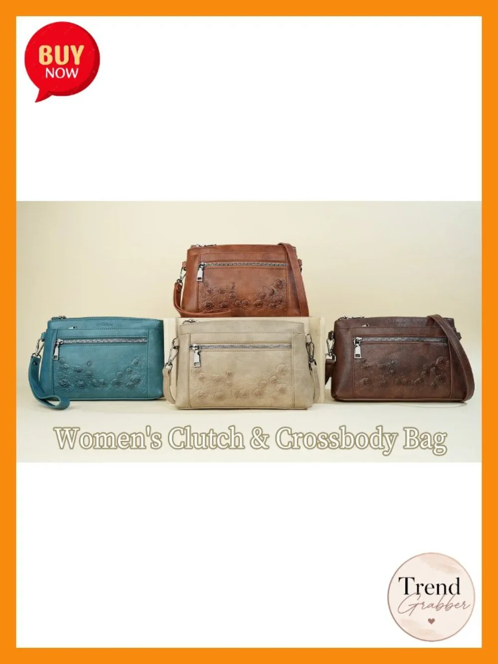 Small Crossbody Wristlet Purse with Adjustable Strap